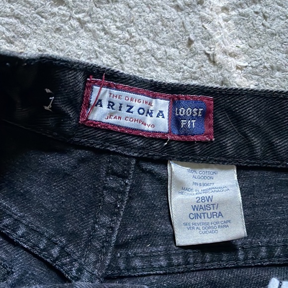 Black Vintage High Waisted Jean Shorts - Picture 3 of 4